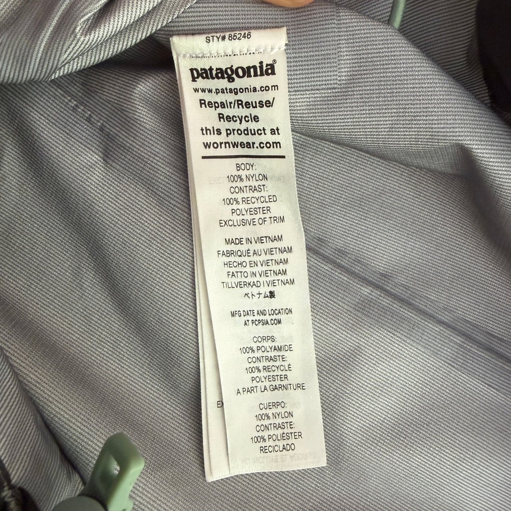 Patagonia Torrentshell 3L Rain Jacket Green Womens Large Excellent - Picture 7 of 7